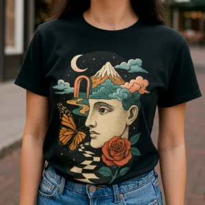 “DREAMTHRU” – Unisex T-Shirt - Görsel 2