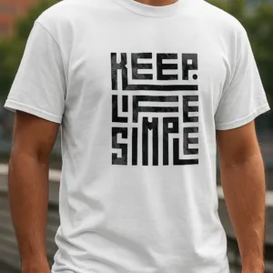 “KEEPSIMPLE” – Unisex T-Shirt - Görsel 2